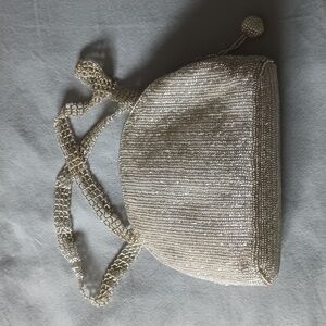 Breaded silver clutch